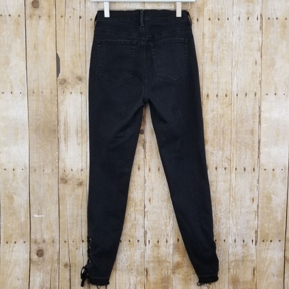 NWT PACSUN High Rise Ankle Lace Up Jeans - Picture 4 of 8